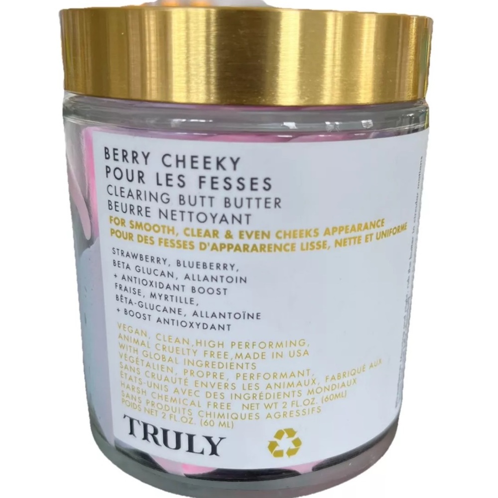 Truly Beauty Berry Cheeky Clearing Butt Butter Full Size 2 fl oz 60ml Brand New